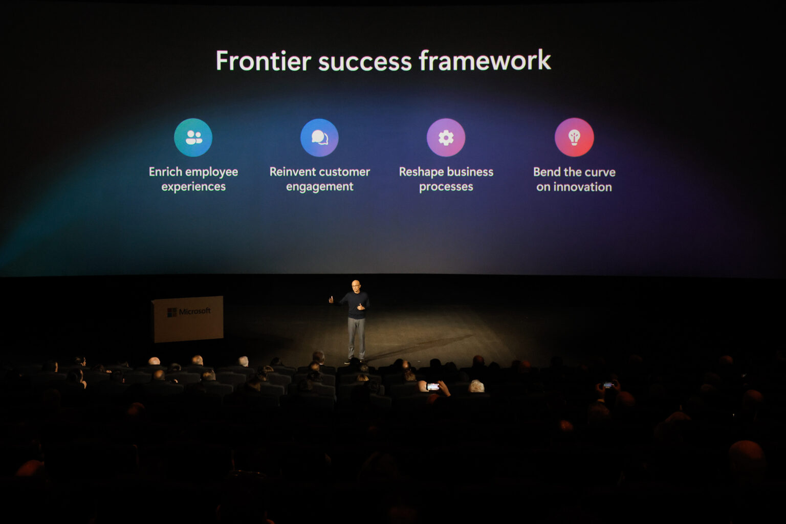 Intervención de Satya Nadella en el evento de Microsoft en Madrid